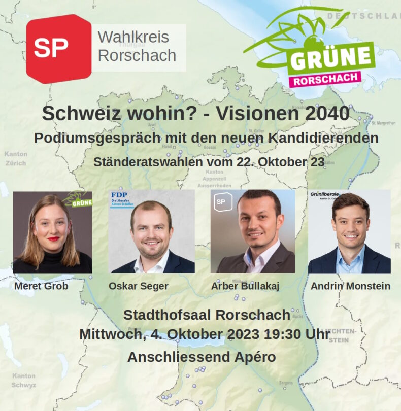 Podium Zur Ständeratswahl – GRÜNE Kanton St.Gallen